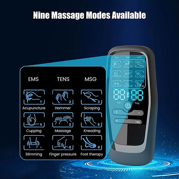 9 Modes of MS-B0909 Wireless Tens Unit Muscle Stimulator