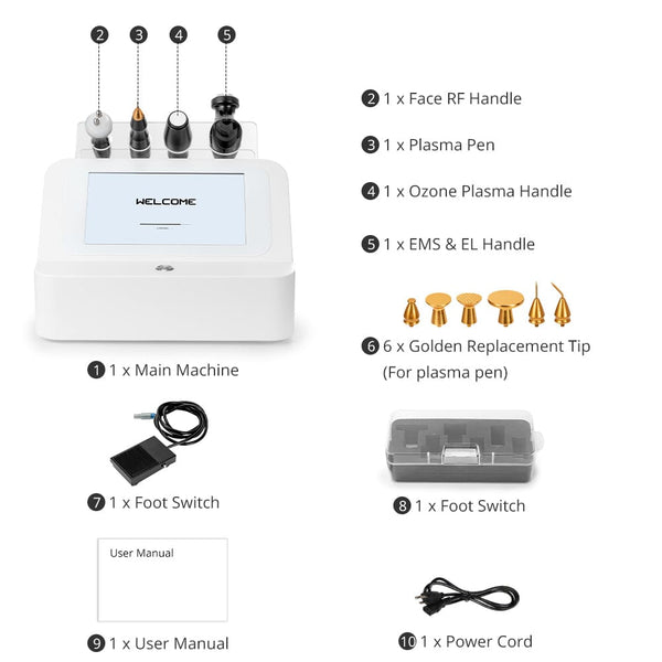 4 In 1 Plasma Facial Rejuvenation Machine For Mole Spot Removal