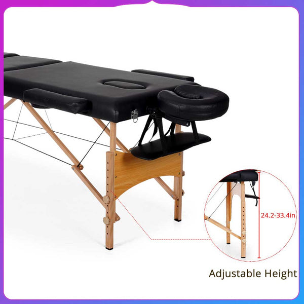 3-Folding Portable Massage Bed For Spa & Salon Use