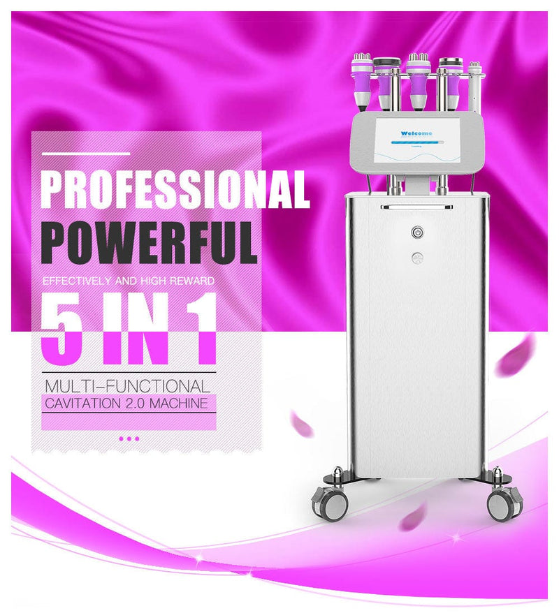 5 In 1 Cavitation Ultrasonic Vacuum RF Body Slimming Weight Loss Beauty Machine