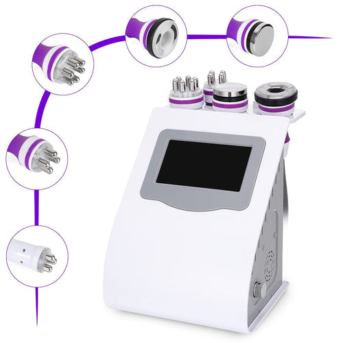 Five powerful operating handles are integrated into one cavitation rf vacuum slimming machine