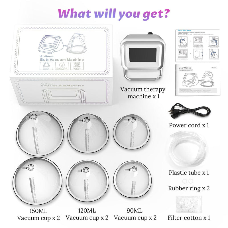 Vacuum Therapy Butt Lifting Breast Enlargement Vacuum Cupping Massager Machine