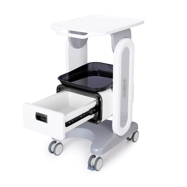Cart Stand Single Drawer & Tray Trolley for Spa Salon Use