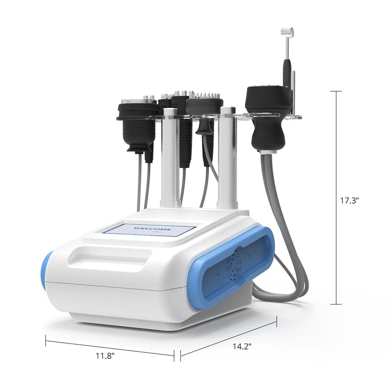 9in1 40k Unoisetion Cavitation Vacuum Roller Galvanic RF Cold Hammer LED Machine