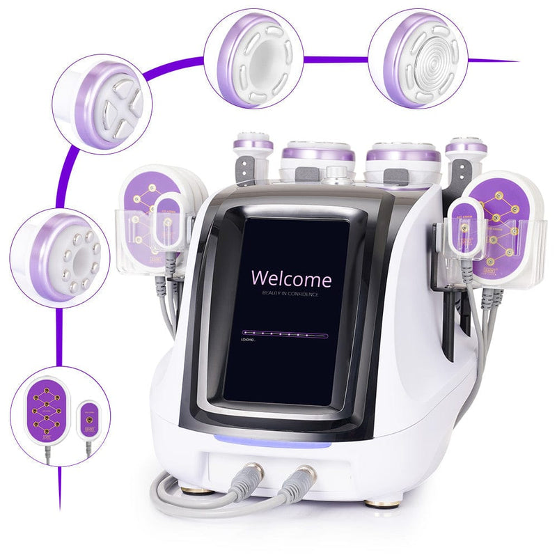 6 In 1 Ultrasound 30K Cavitation Vacuum RF Lipo Laser Slimming Beauty Machine