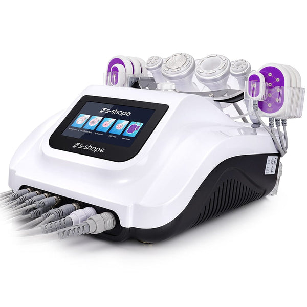 S Shape 6 in 1 30K Cavitation RF Laser Machine for Weight Loss and Skin Tightening