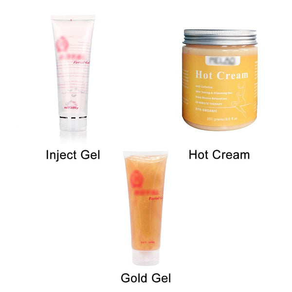 different gels and creams