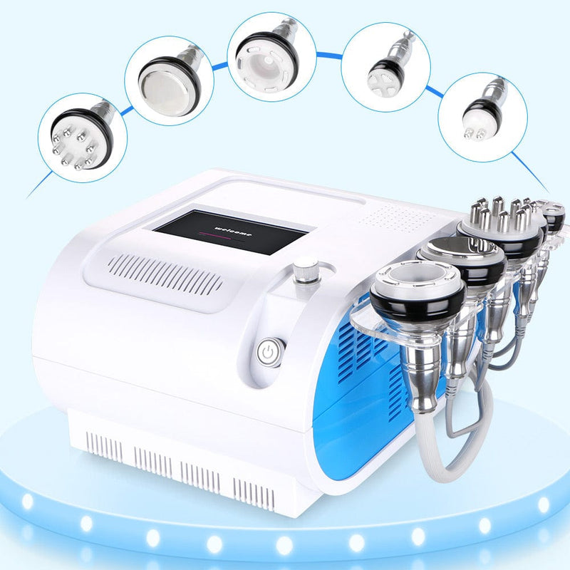 5IN1 Unoisetion Cavitation Vacuum Sextupolar 3D Smart RF Photon Therapy Fat Loss Weight Shape