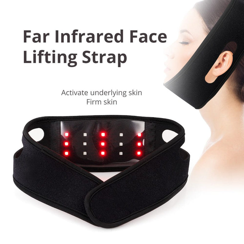 LED Red Light Lipo Laser Chin Neck Slimming Therapy Double Chin Belt