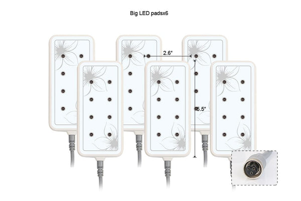 Size of WL-LS1002 5mw Lipo Laser Machine's Big LED Pads