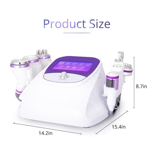 Product Size of SD-9XS1 Aristorm 9-In-1 40K Ultrasonic Cavitation Machine