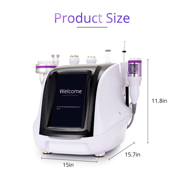 Product Size of LS-78D3 8-In-1 Ultrasonic Beauty Machine