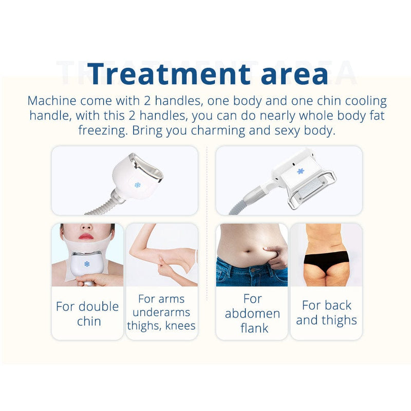 3 Handles Fat Freezing Cool Slimming Double Chin Removal Body Sculpting Machine