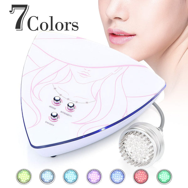 Mychway Photon Microcurrent Beauty Device With 7-Color LED Lights For Skin Rejuvenation