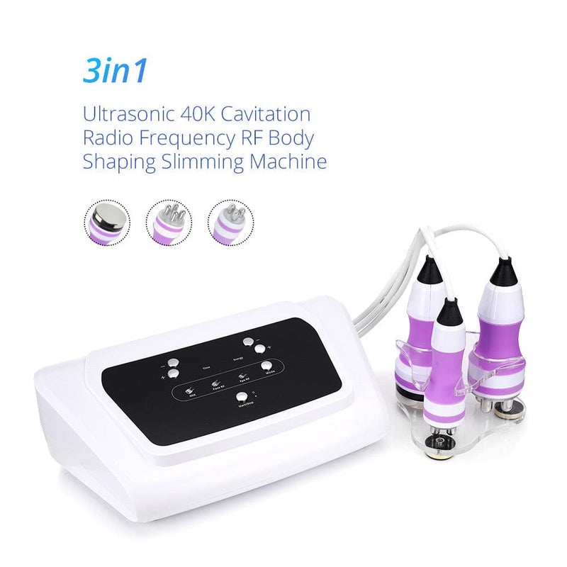 3 In 1 Diamond Microdermabrasion Ultrasonic 40K Cavitation Weight Loss Skin Care Machine