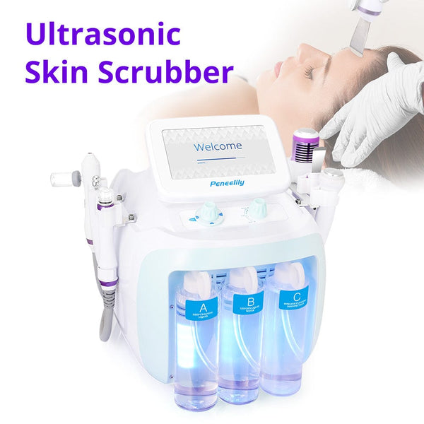 Ultrasonic Skin Scrubber of SR-AF1326 6-In-1 Hydro Facial Machine