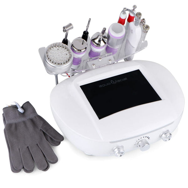 Mychway 9-In-1 3MHZ Ultrasonic Facial Device With Dermabrasion & Gloves For Skin Care