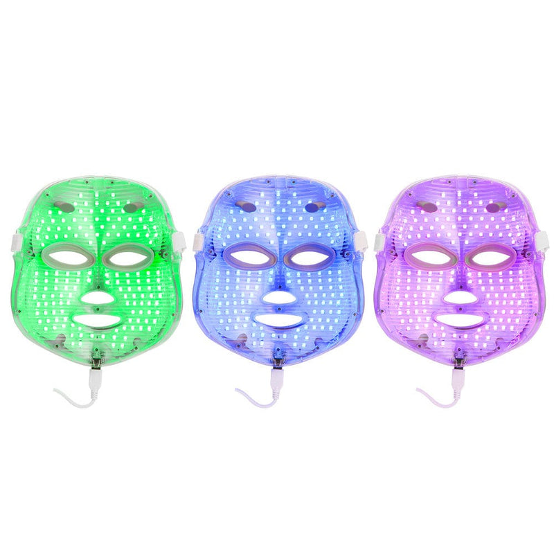 Handheld 7 Colors PDT Photon LED Therapy Facial Mask Anti-aging Acne Treatment