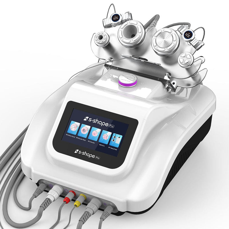 S Shape Cavitation Ultrasonic Body Slimming Machine Handy Polar RF Body Massager Spa