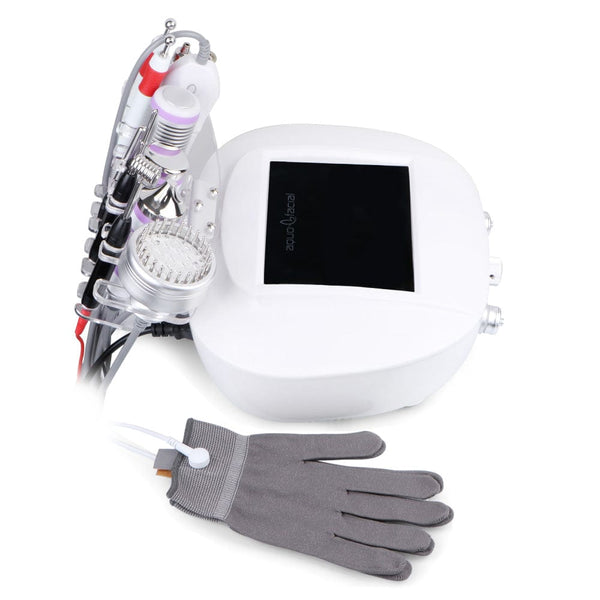 Mychway 9-In-1 3MHZ Ultrasonic Facial Device With Dermabrasion & Gloves For Skin Care