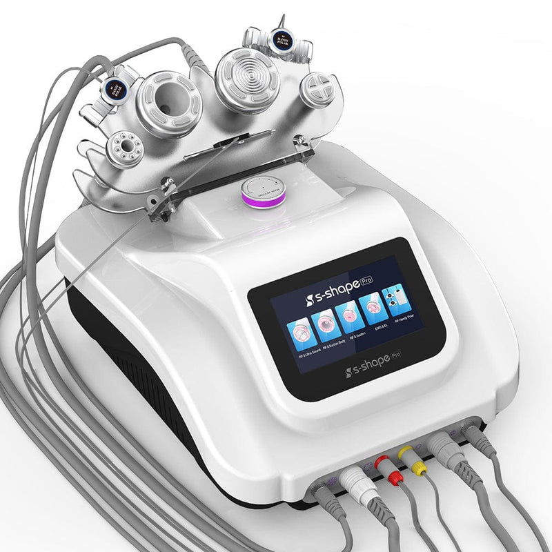 S Shape Cavitation Ultrasonic Body Slimming Machine Handy Polar RF Body Massager Spa