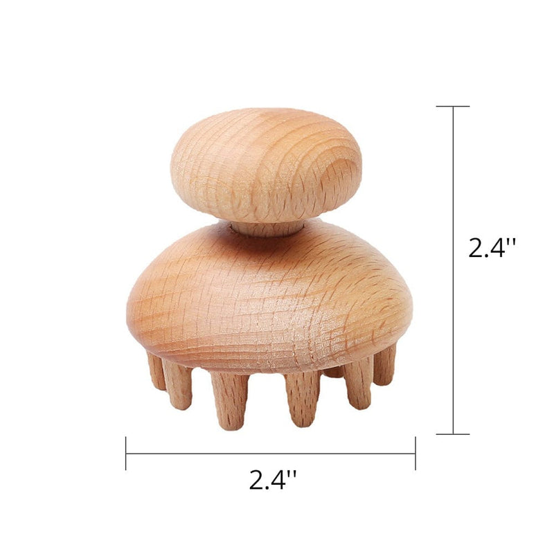 Wooden Mushroom Shape Massager Sizes: 2.4'' x 2.4''