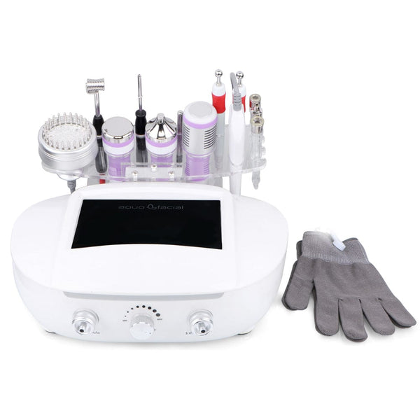 Mychway 9-In-1 3MHZ Ultrasonic Facial Device With Dermabrasion & Gloves For Skin Care