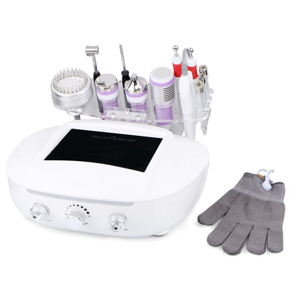 Mychway 9-In-1 3MHZ Ultrasonic Facial Device With Dermabrasion & Gloves For Skin Care