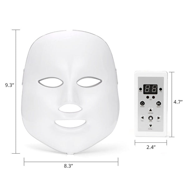 Handheld 7 Colors PDT Photon LED Therapy Facial Mask Anti-aging Acne Treatment