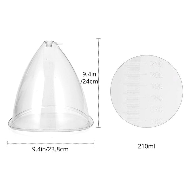 210ML Breast Enhancement Butt Lift Vacuum Cupping Super Extra Cups 2 Pcs