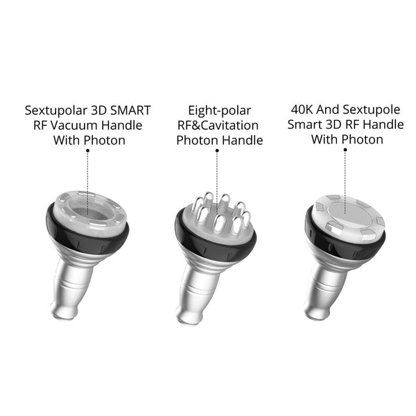 Handles of MS-7207F Stand-Type 7-In-1 Ultrasonic 40K Cavitation Machine