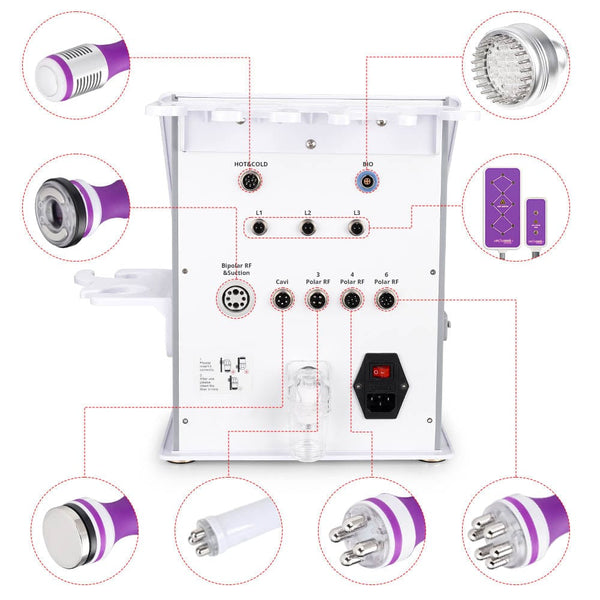 Interface of MS-76D2MAXSB 9-In-1 40K Cavitation RF Machine