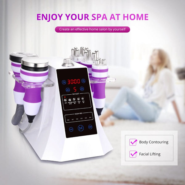 Enjoy At-Home Spa With 5-In-1 40K Cavitation RF Vacuum Body Sculpting Machine