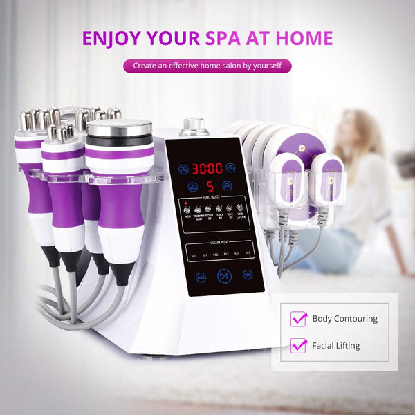 6-In-1 Cavitation Machine For At-Home Body Contouring & Facial Lifting