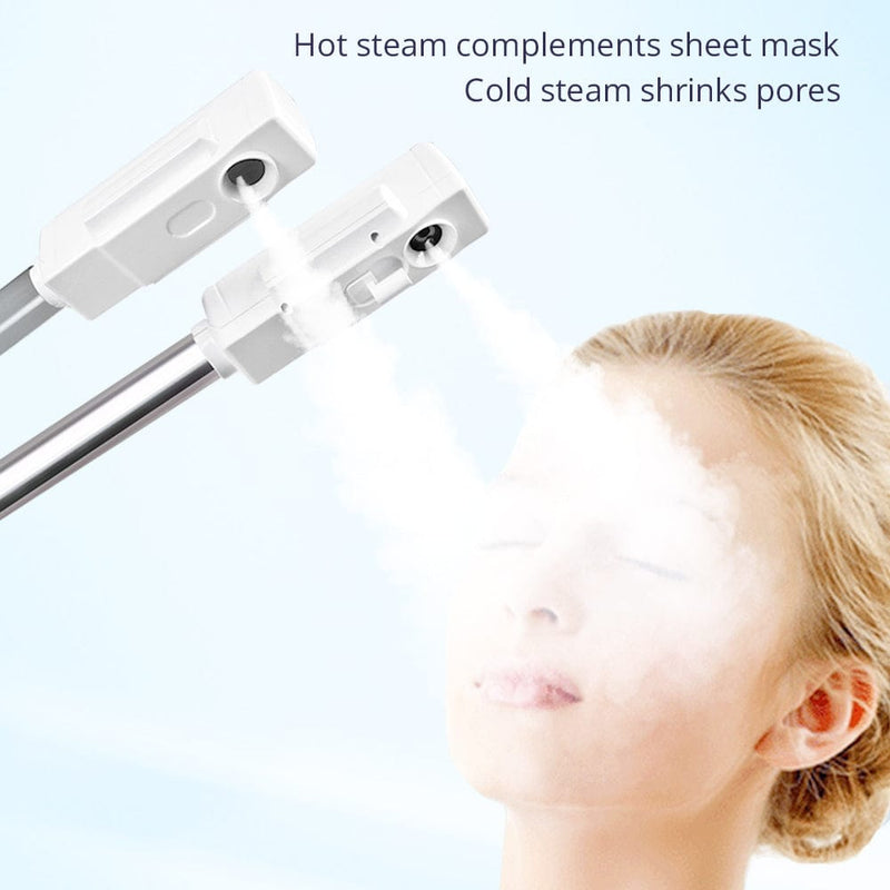 Double Tube Salon Face Facial Hot Spray &Aroma ION Vapor Steam Machine Equipment