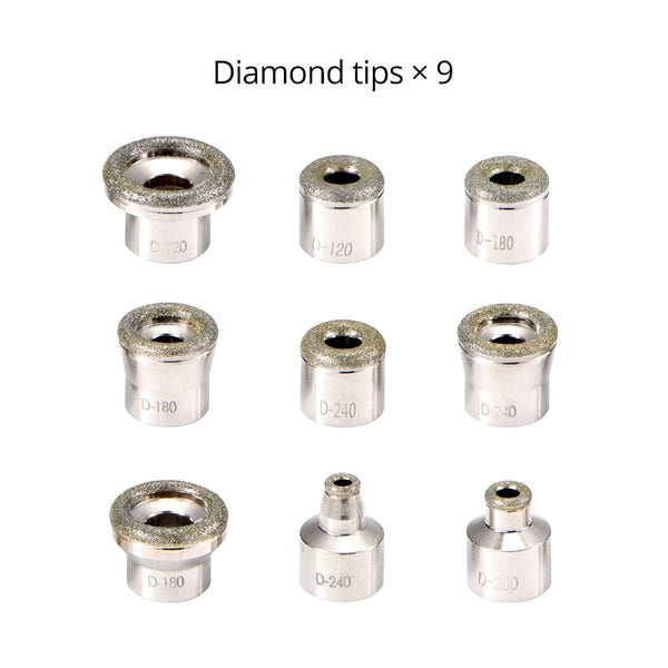 9 Diamond Tips of SR-WD50-US Diamond Dermabrasion Beauty Device