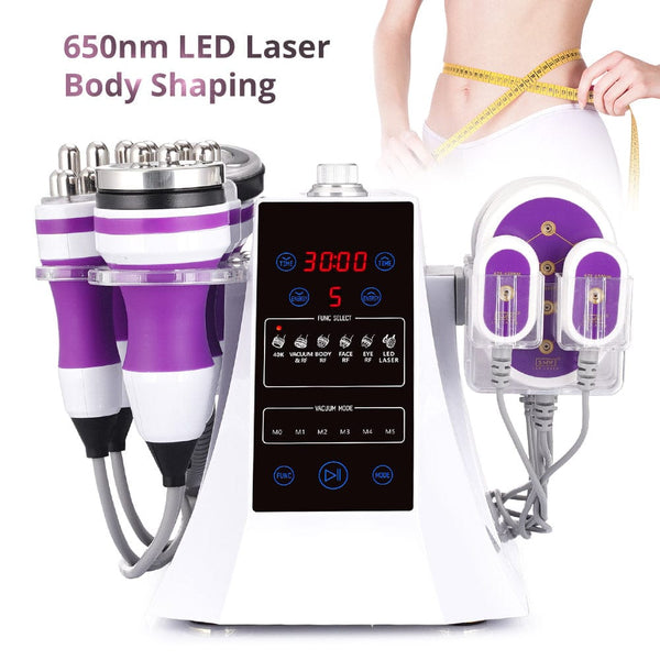 LY-54K2S 6-In-1 Cavitation Body Contouring Machine With 650nm LED Laser Pads