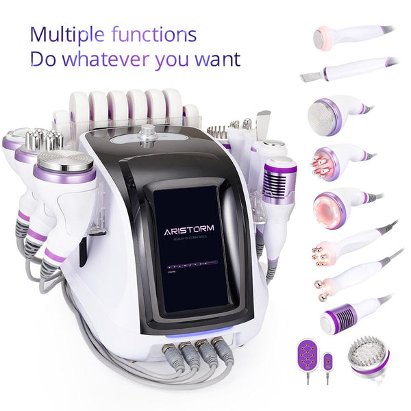 Multiple Handles of LS-9XD1SB 10-In-1 40K Cavitation Beauty Machine