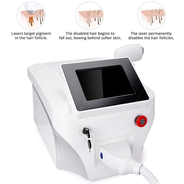 Principles of HR-808X 3-in-1 Diode Laser Hair Removal Machine