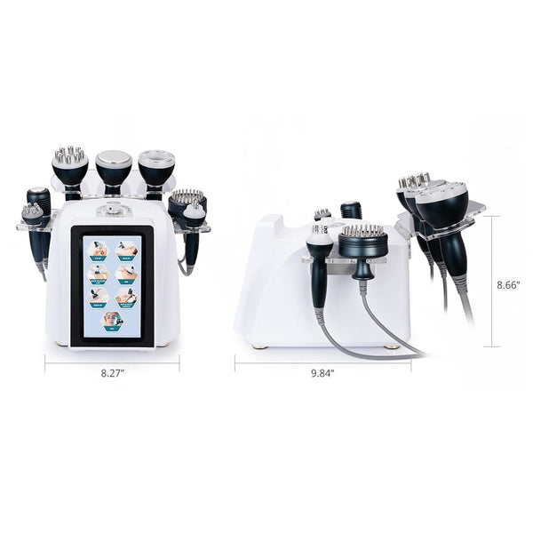 Prouct Size of MS-22S9 8-In-1 40K Ultrasonic Cavitation Machine